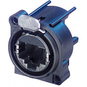 Neutrik NE8FAH панельный разъем RJ45 для печатного монтажа, горизонт. установка, пластиковый